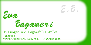 eva bagameri business card